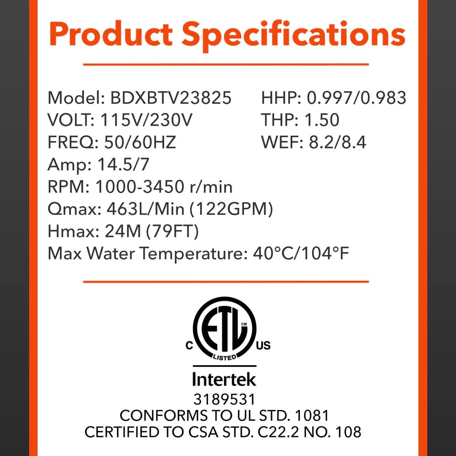 BLACK+DECKER packaging with warranty card illustrating included 5-year protection
