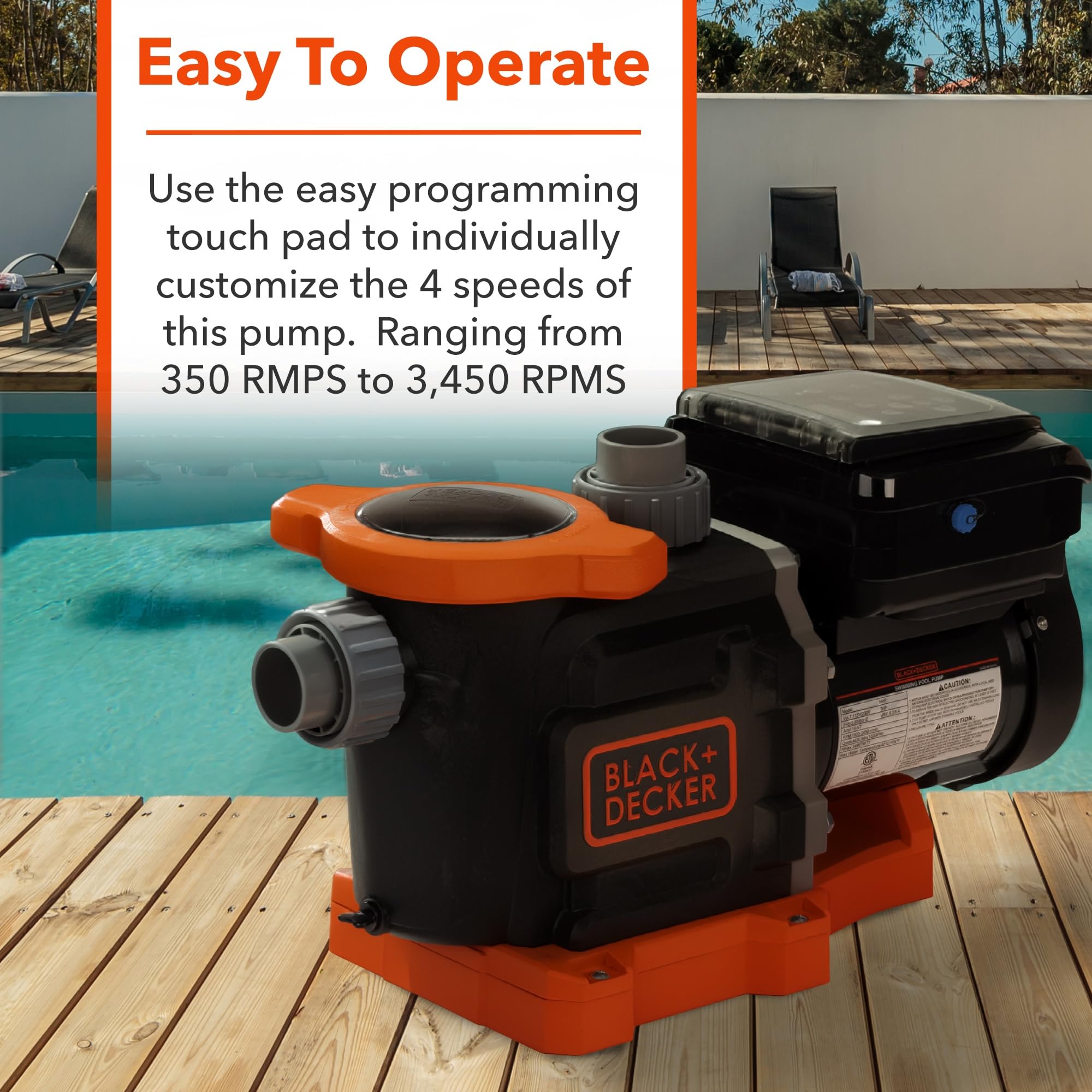 BLACK+DECKER WiFi connection on smartphone enabling remote pump control