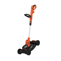BLACK+DECKER wheeled edger in action producing clean sidewalk edges quickly