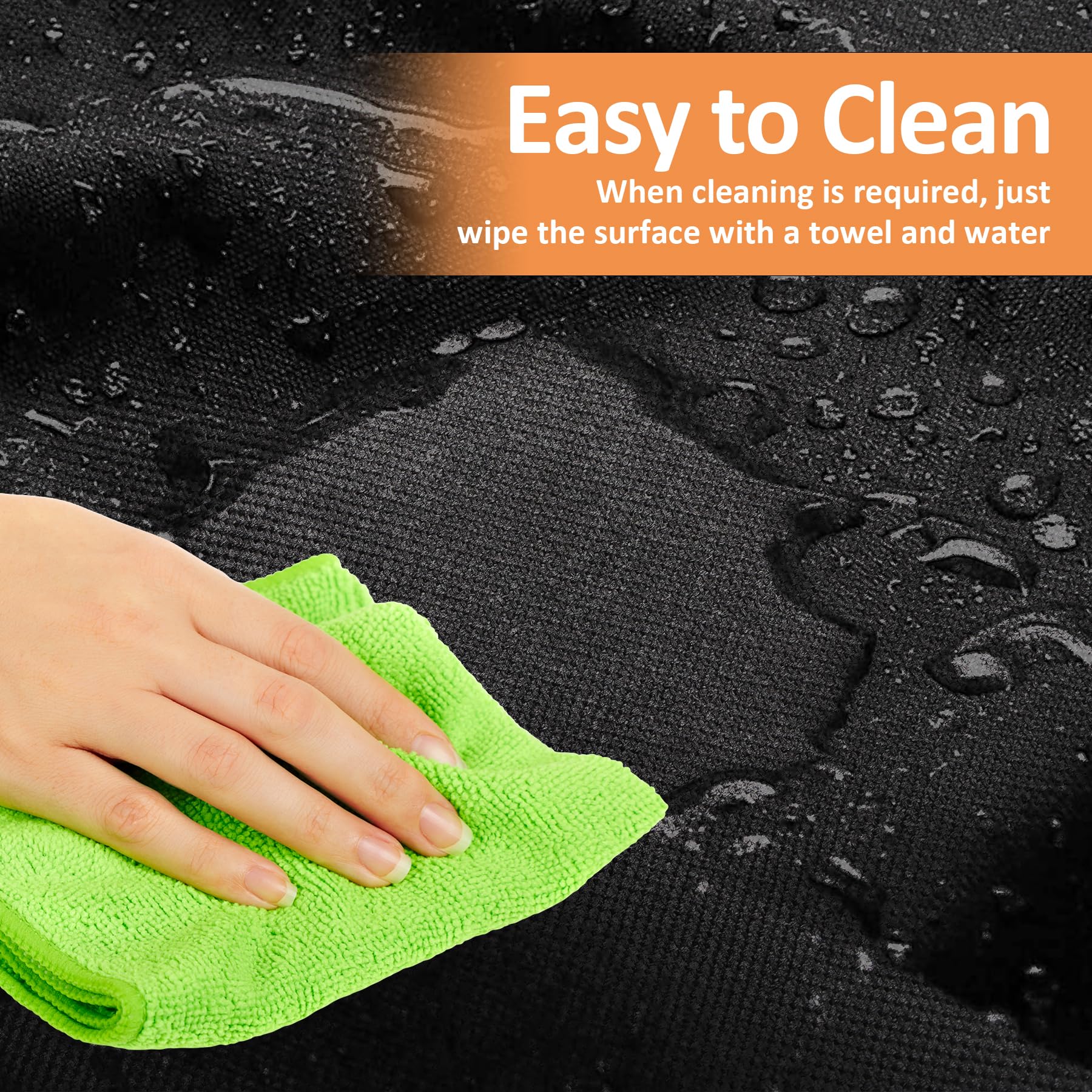 Blackhoso folded compact for storage showing easy space-saving benefit