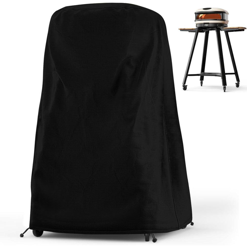 Blackhoso cover front view on Gozney Arc showing full protection and weather resistance