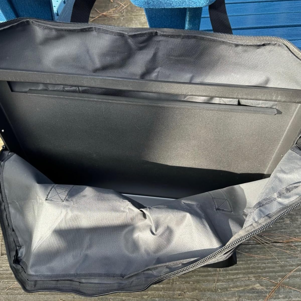 Blackhoso bag being carried showing easy transport and balanced handles