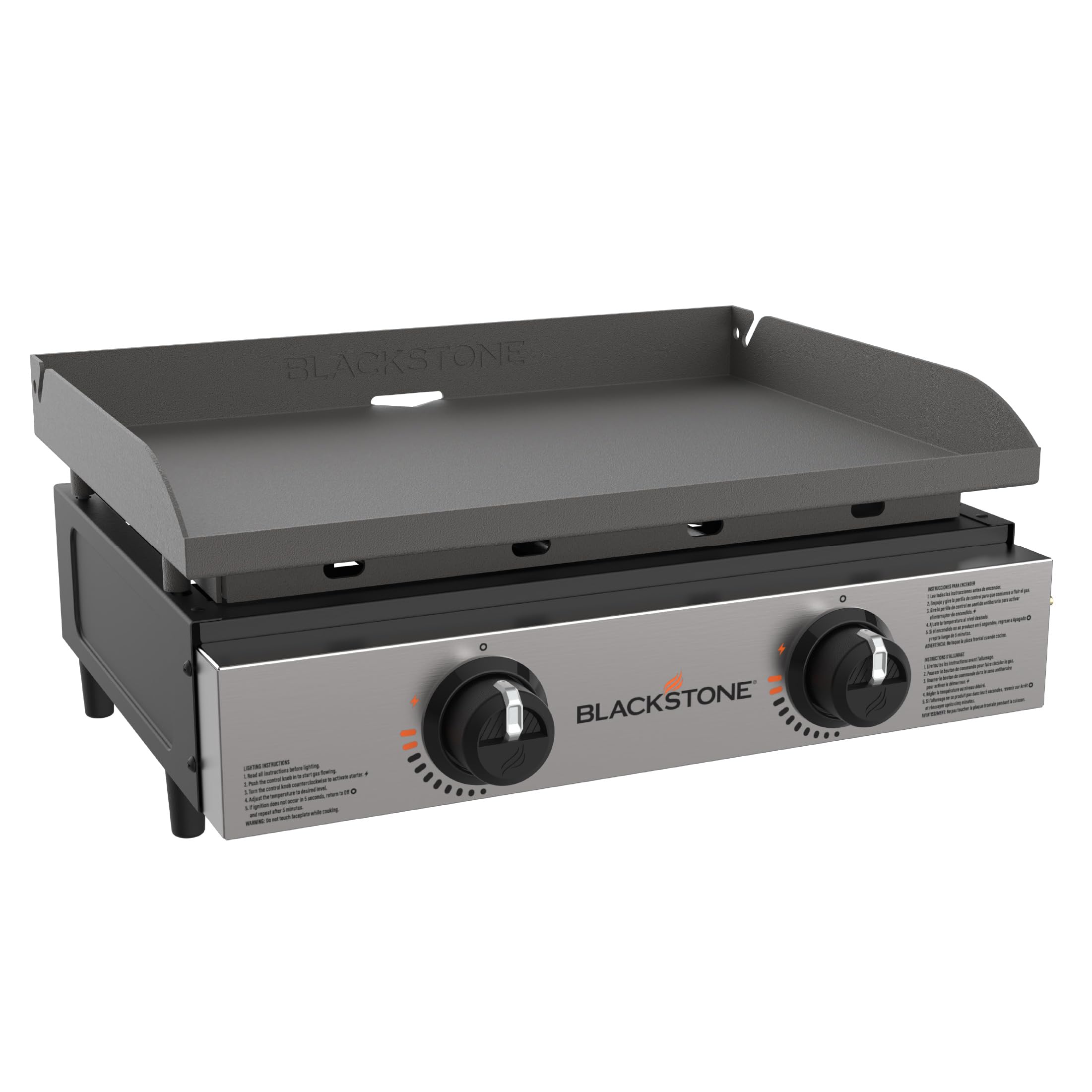 Blackstone 1666 front view showing compact tabletop design and stainless faceplate benefit