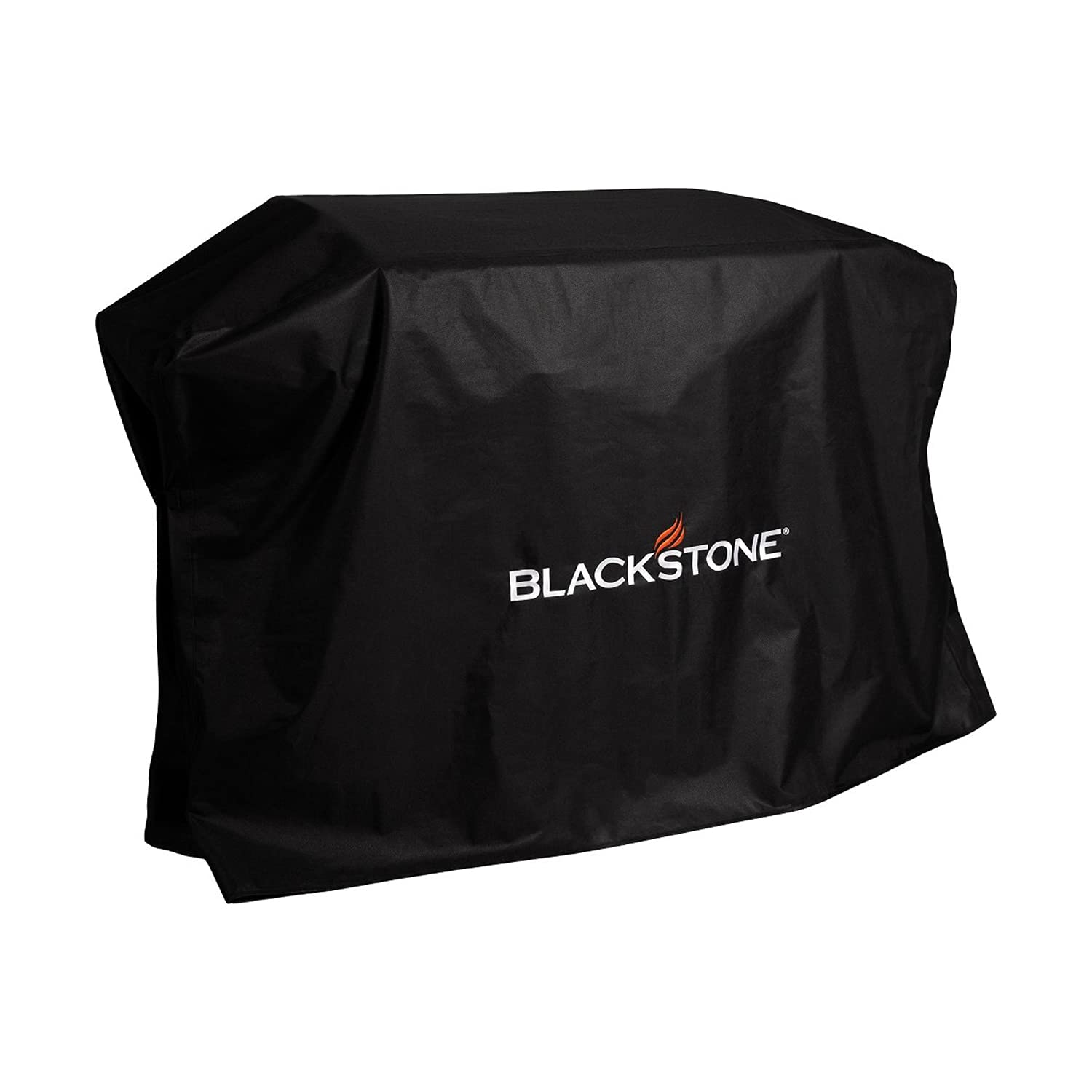 Blackstone front view showing full 28-inch cover protecting griddle