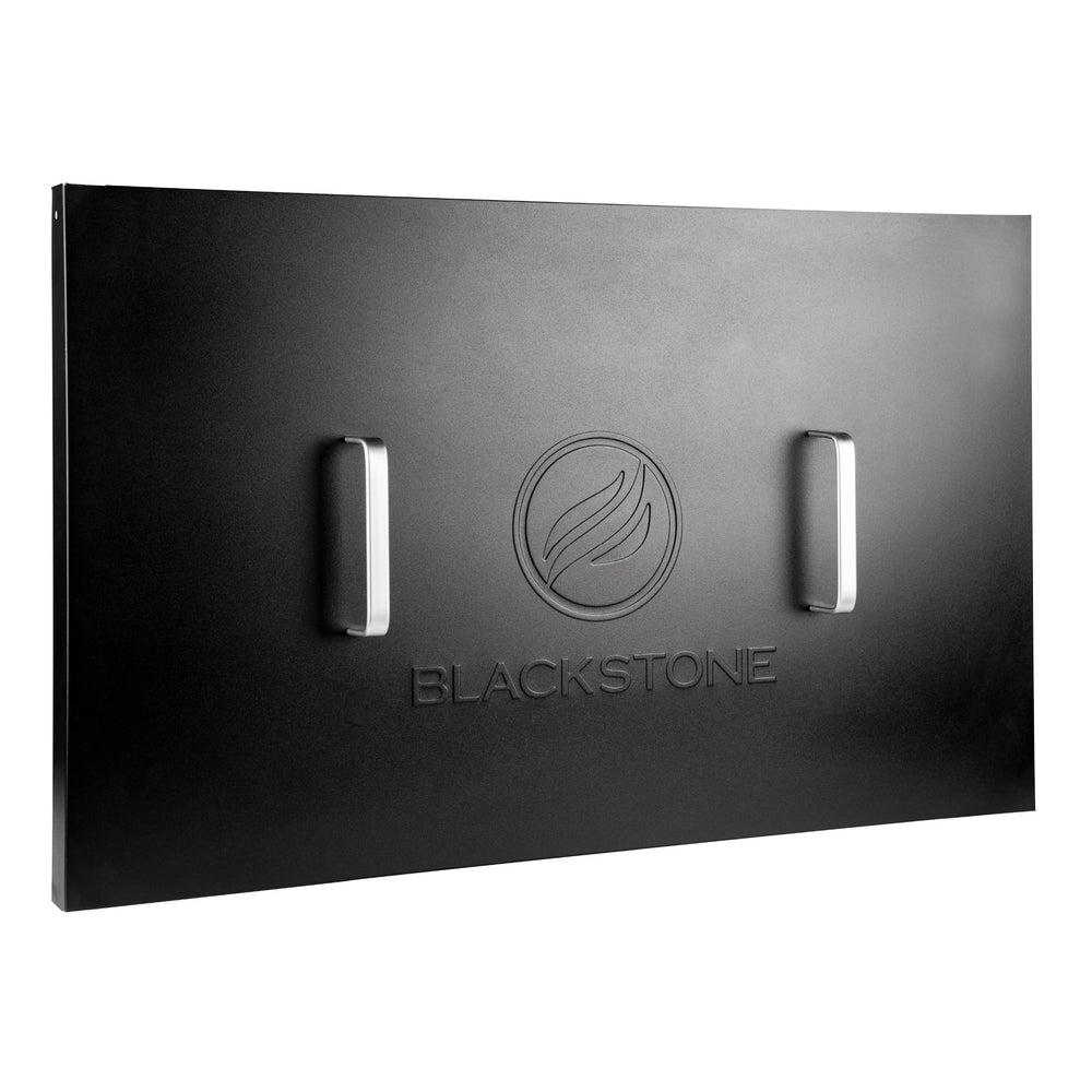 Blackstone front view showing full 36-inch cover protecting griddle top