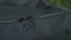 BLACKSTONE close-up of 600D polyester texture and reinforced stitching for long-lasting durability
