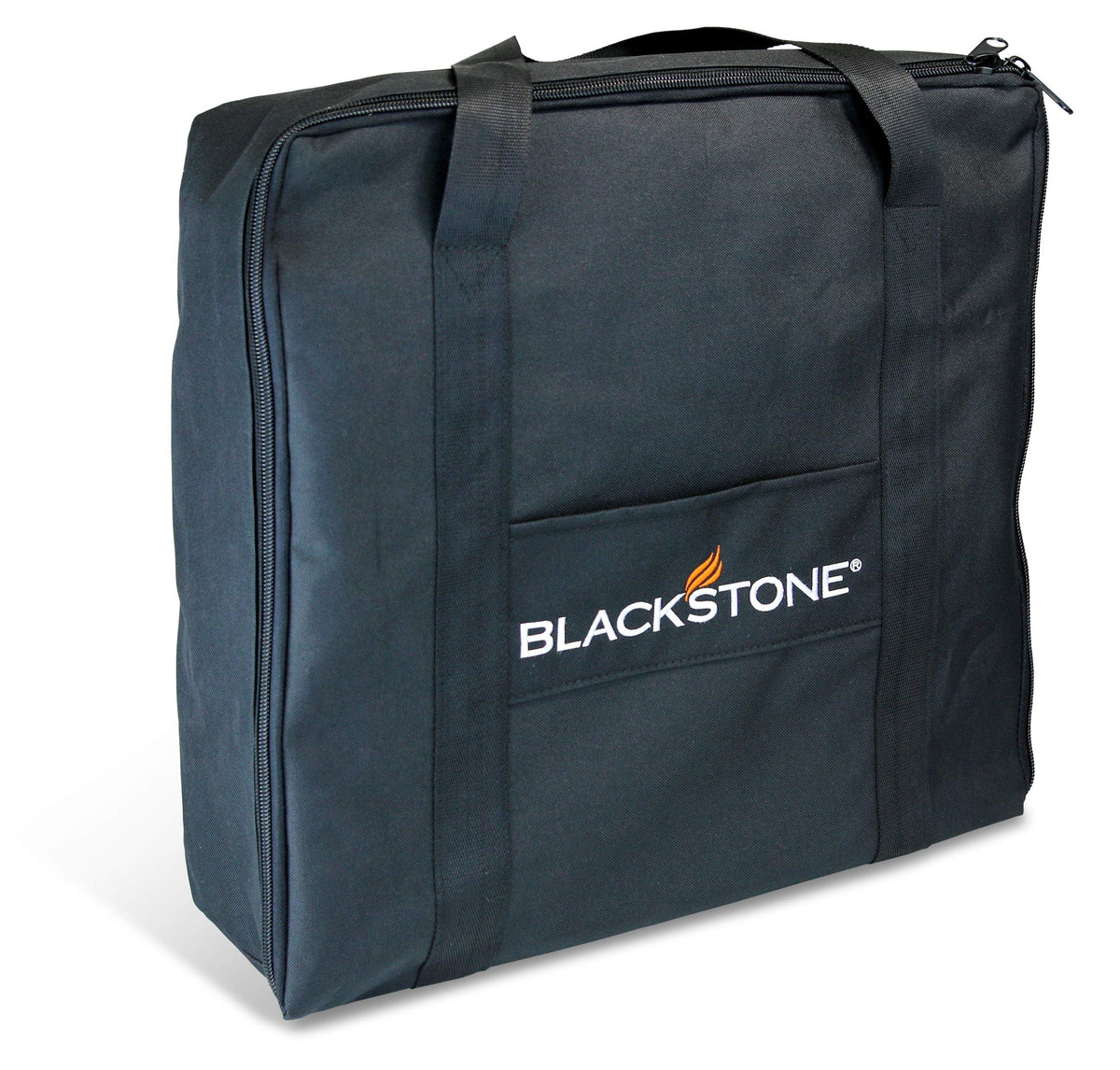BLACKSTONE front view of 17 inch griddle bag showing protective fit and easy transport