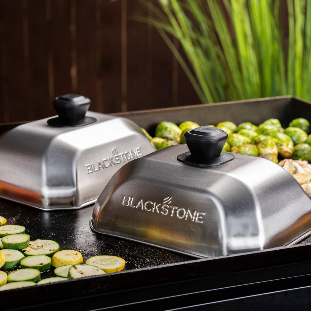 Blackstone close-up of heat-resistant handle offering safe lifting and secure grip