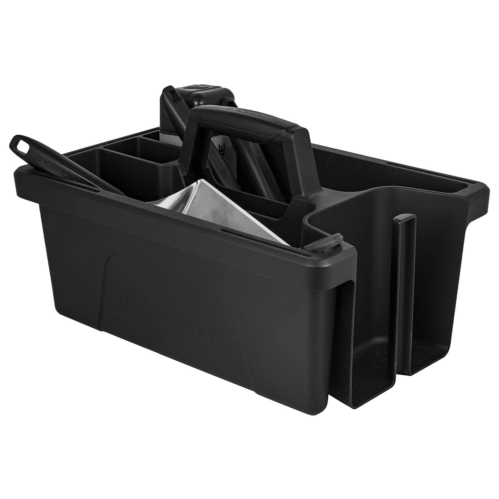 Blackstone handle closeup highlighting sturdy comfortable grip for carrying