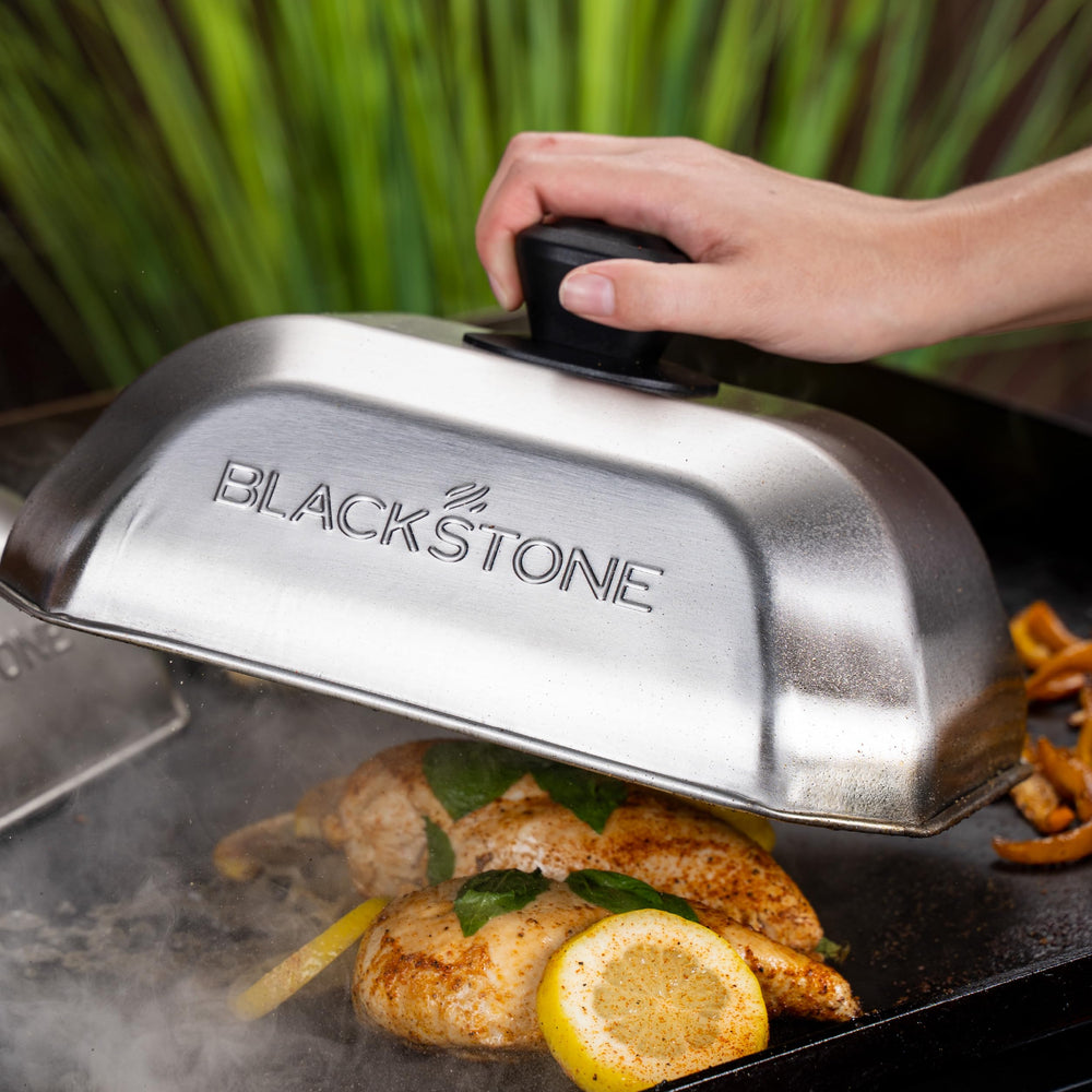 Blackstone size comparison next to spatula demonstrating coverage area and capacity