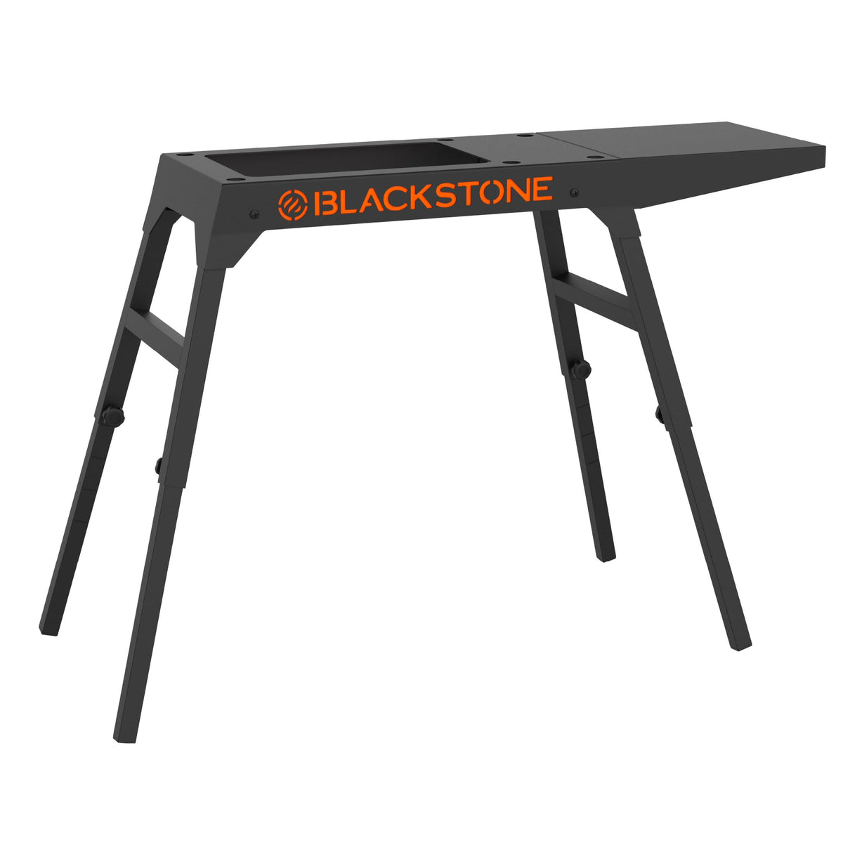 BLACKSTONE front view of stand showing stable elevated cooking platform and portability