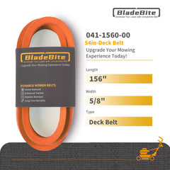 BladeBite coiled 5/8 x 156-inch belt ready to install for reliable power transfer
