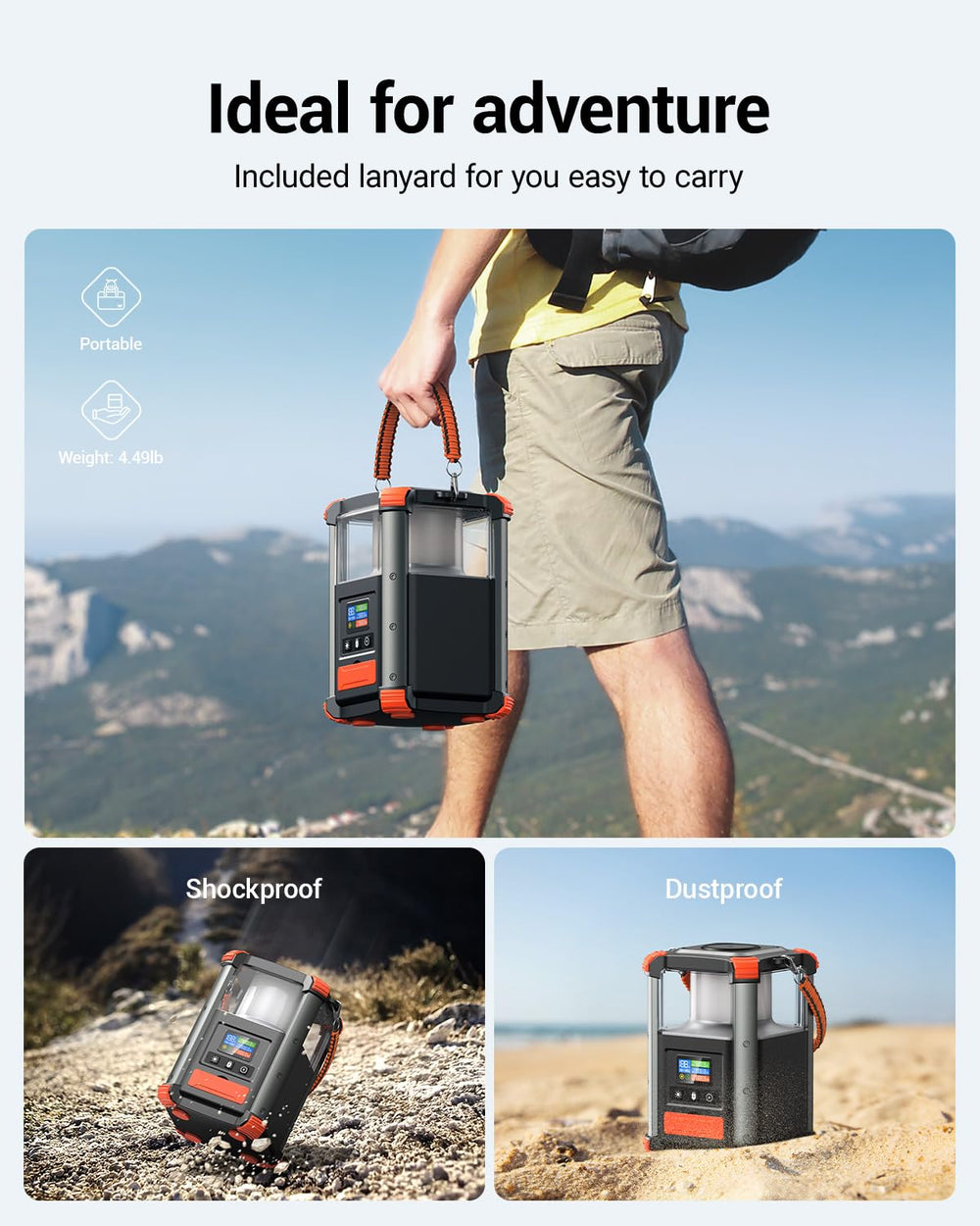 BLAVOR held in hands to show size and portable power convenience