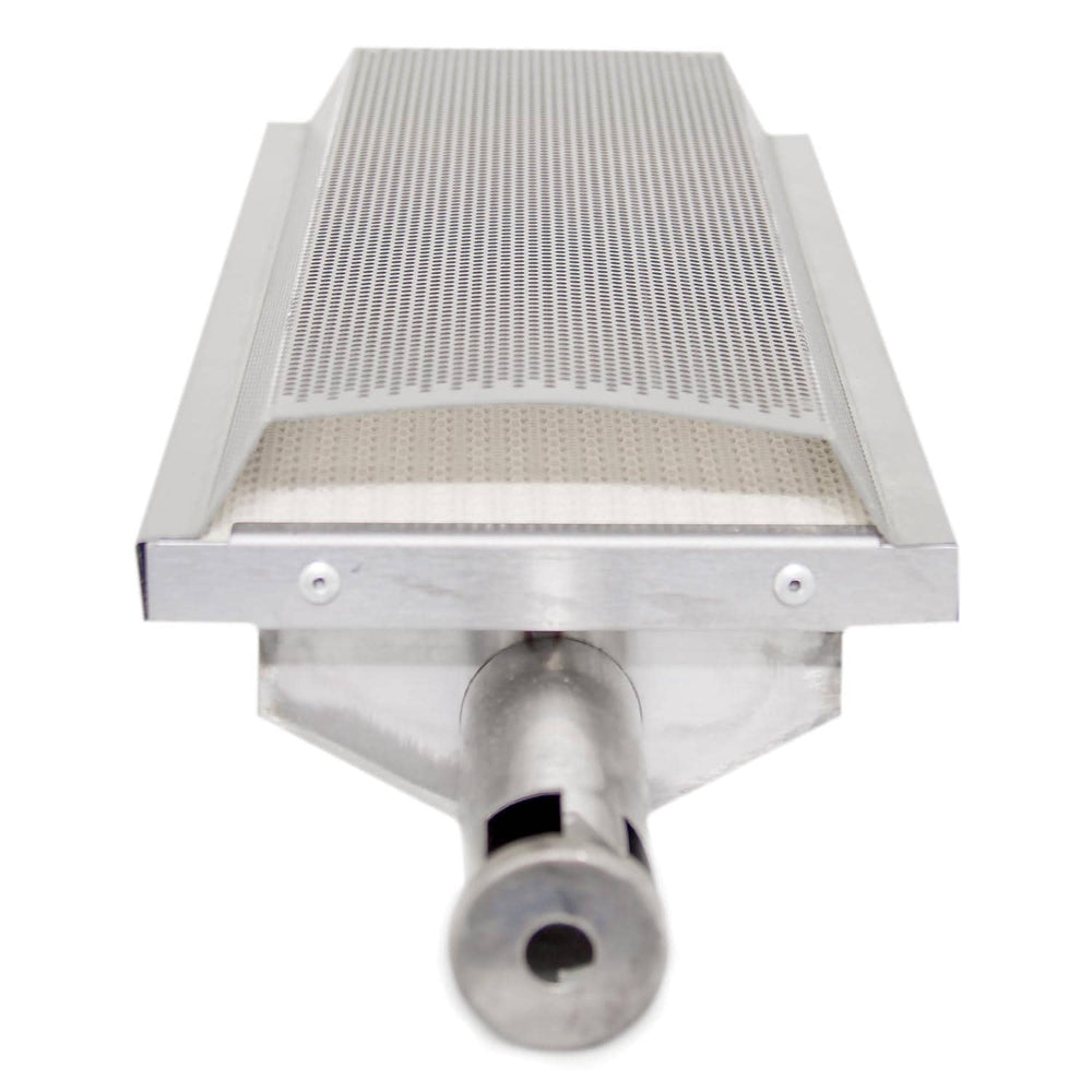 Blaze BLZ-IRN close-up of stainless burner heads for even heat distribution