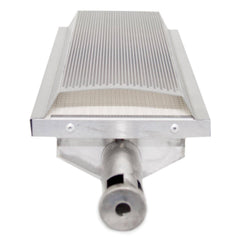 Blaze BLZ-IRN close-up of stainless burner heads for even heat distribution