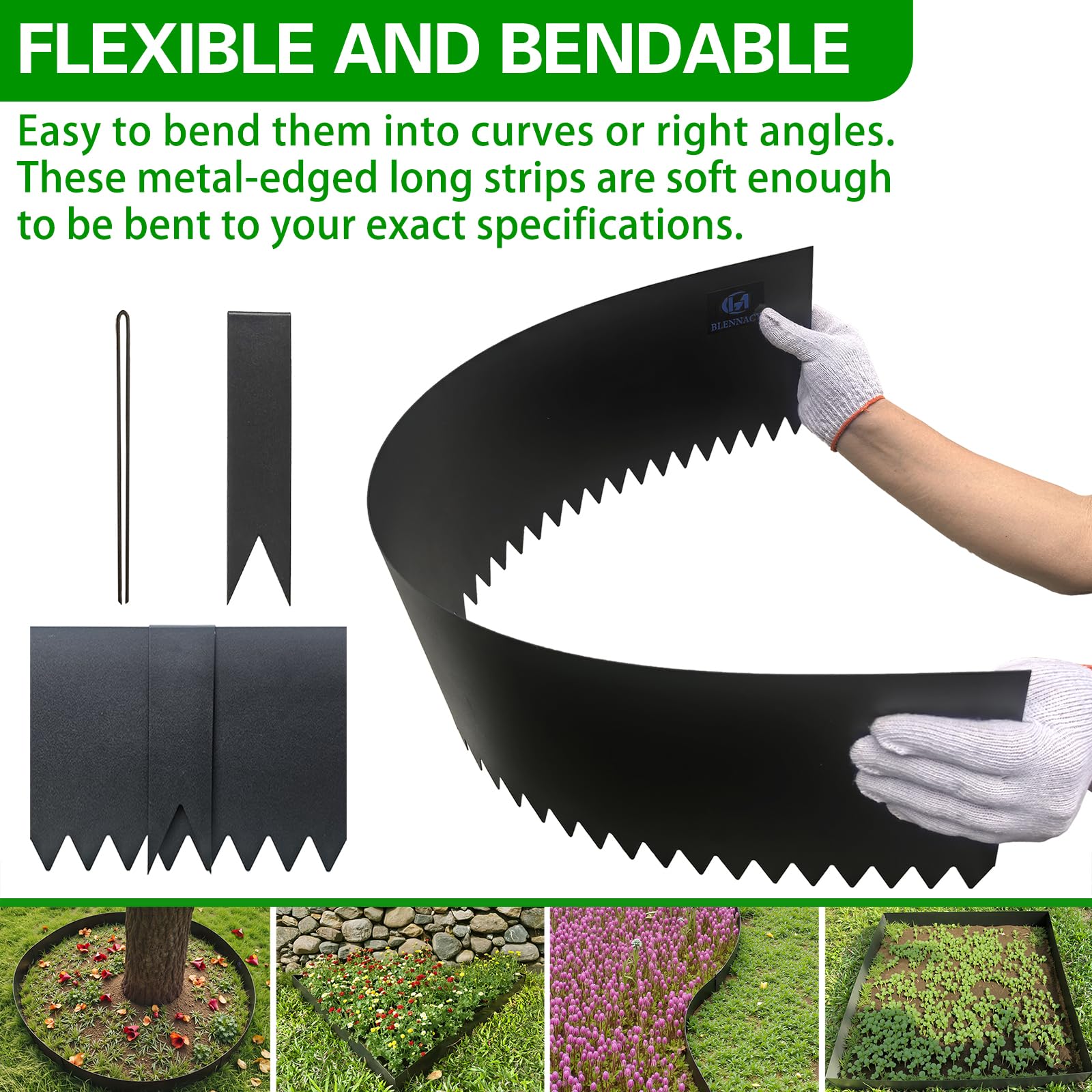 BLENNACY included clips and gloves displayed for safe, secure installation