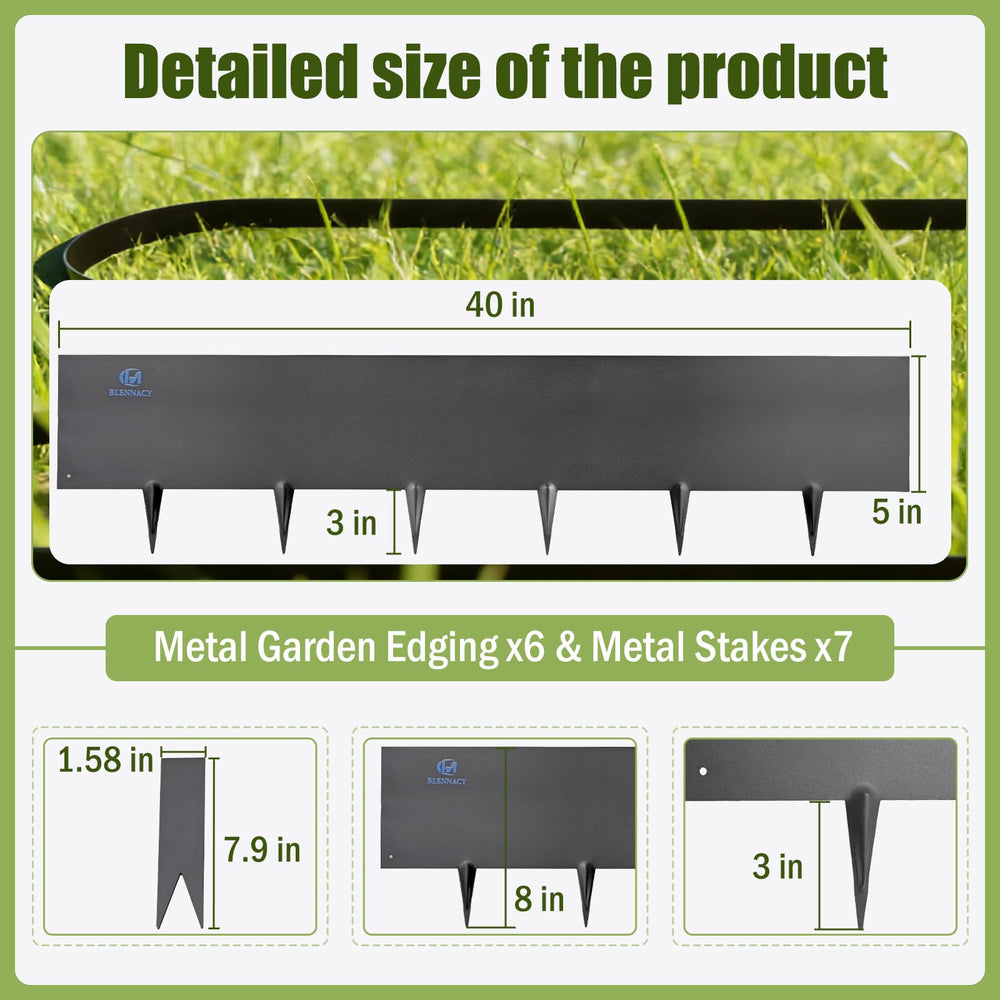 BLENNACY serrated top edge close-up for easier hammering and secure fit