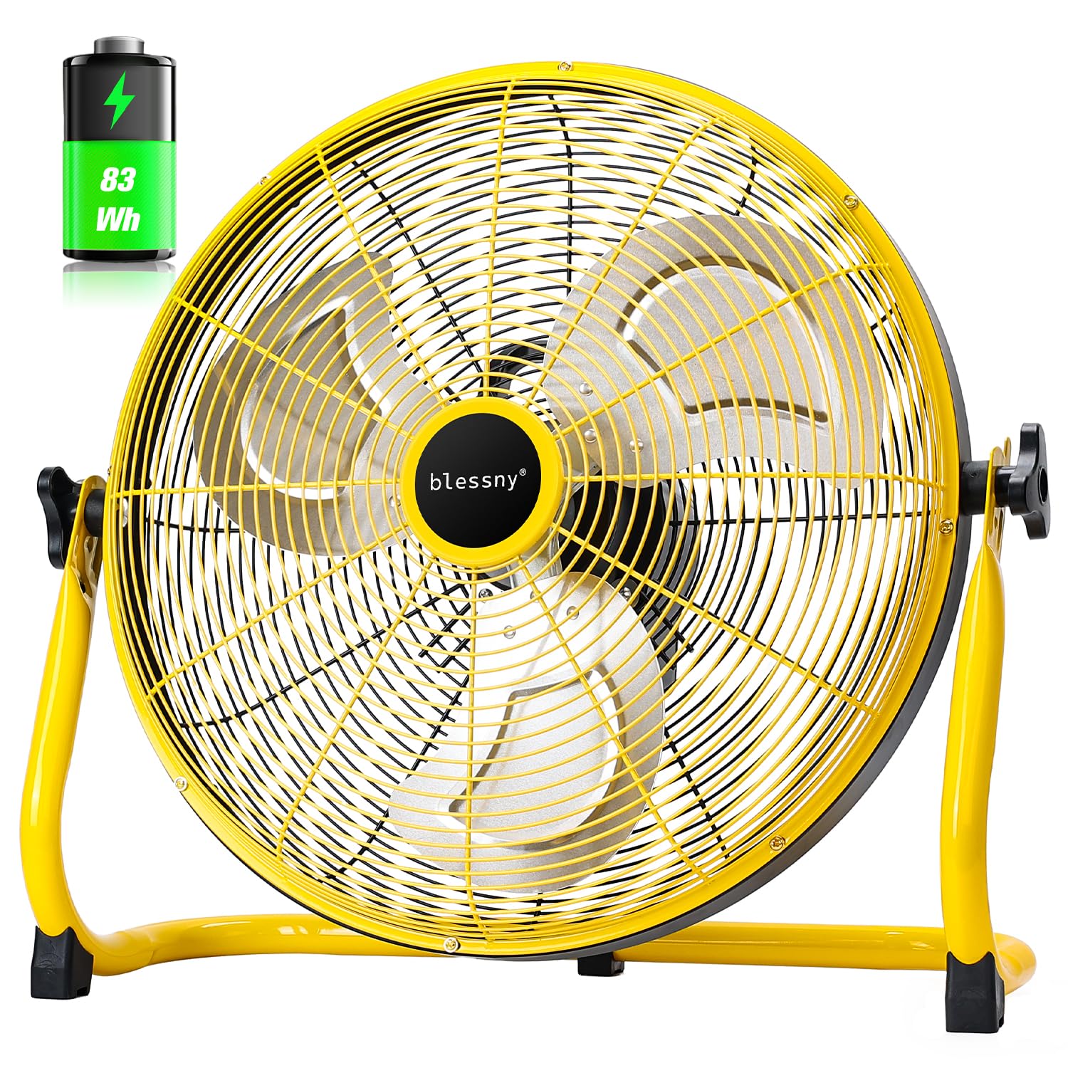blessny front view showing fan and handle for easy transport