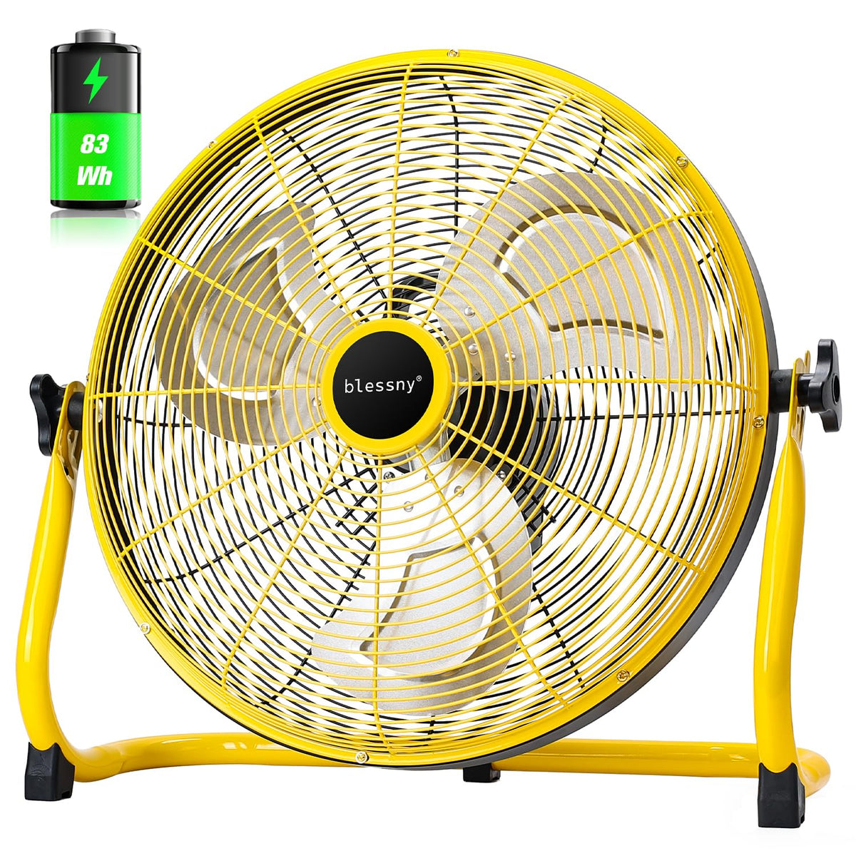 blessny front view showing fan and handle for easy transport