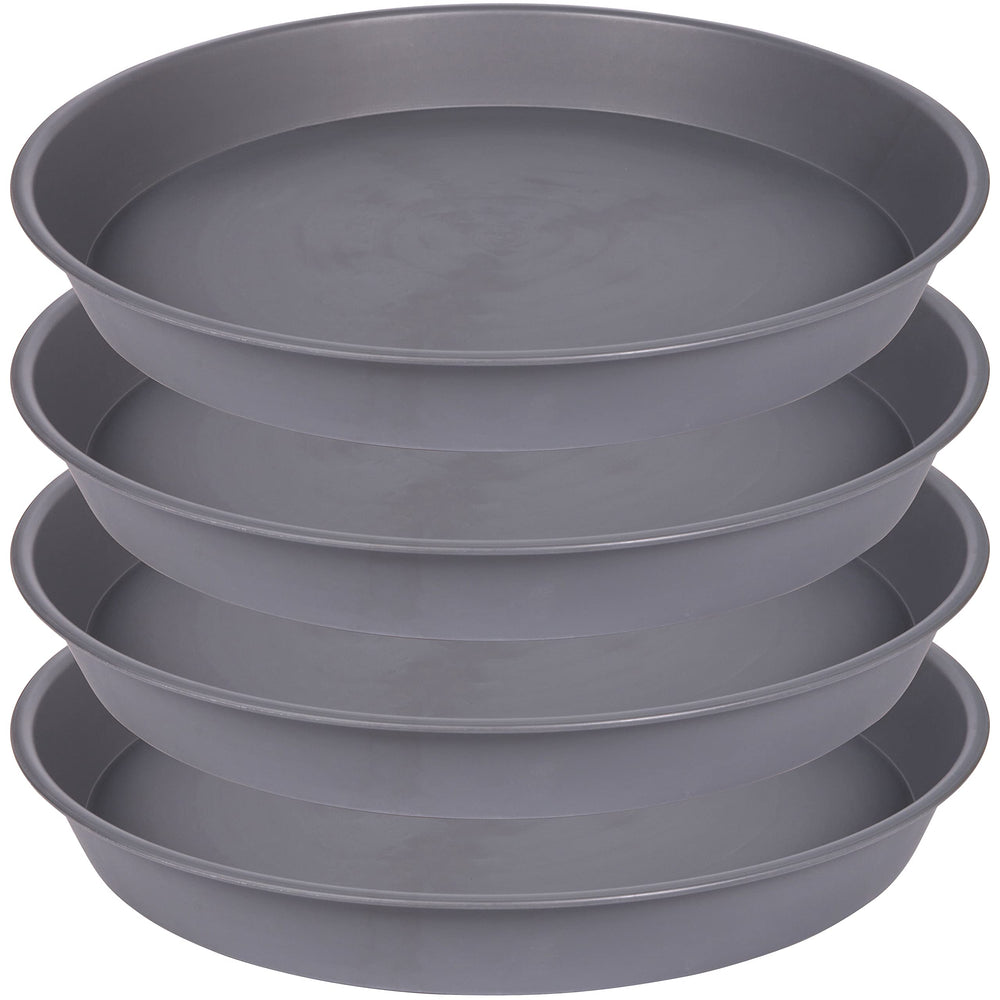 Bleuhome saucer front view showing rim and stability, protects floors
