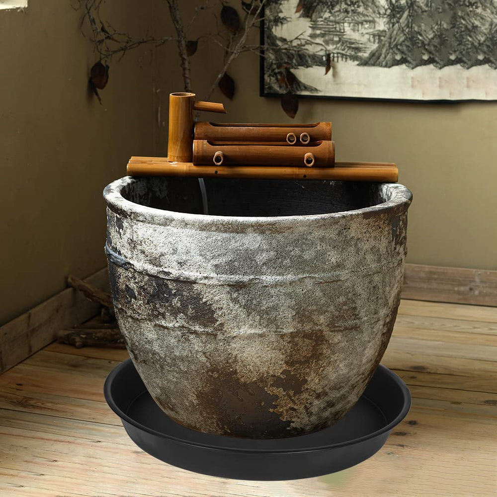 Bleuhome used as bird bath in garden inviting birds and adding charm