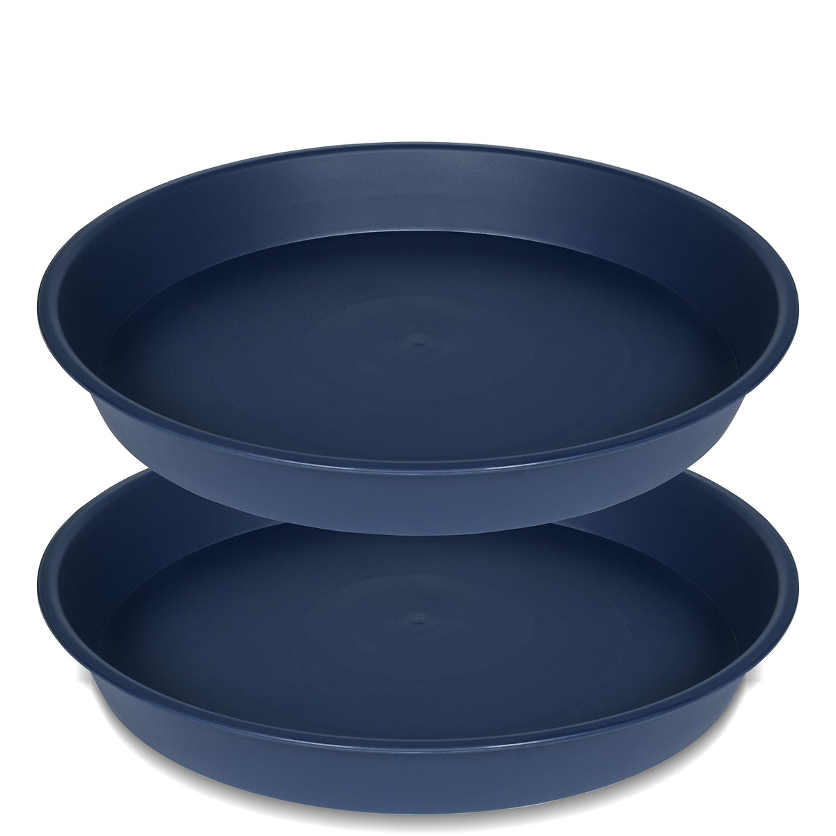 Bleuhome front view of 19 inch saucer showing protective water containment