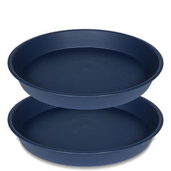 Bleuhome front view of 19 inch saucer showing protective water containment