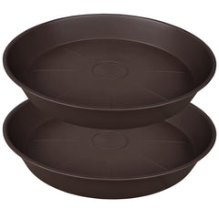 Bleuhome 22-inch saucer front view showing durable tray protecting surfaces
