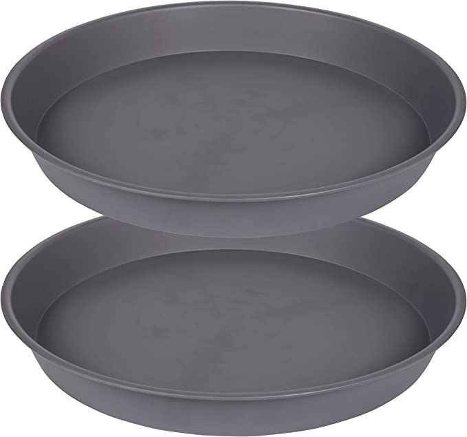Bleuhome front view of 17-inch saucer showing full rim and neutral color protecting surfaces