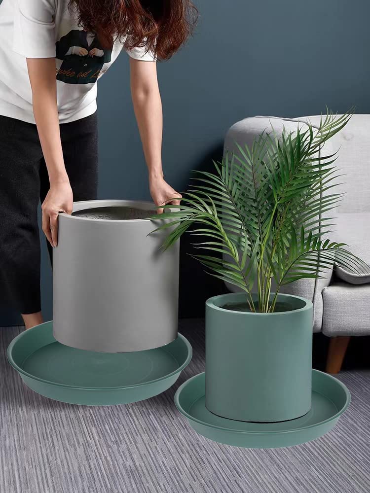 Bleuhome two saucers stacked for compact storage and easy transport