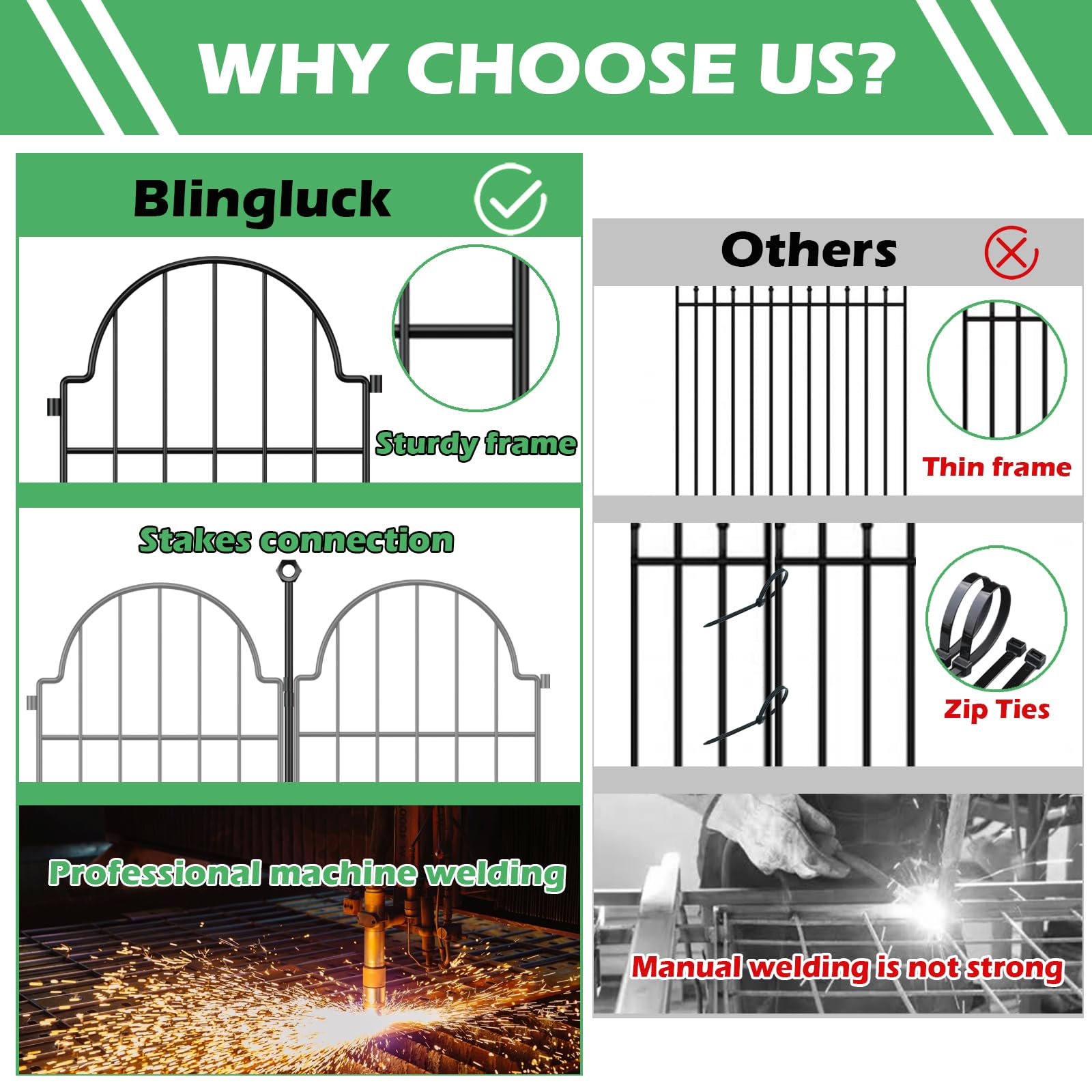 Blingluck connected panels side profile showing smooth lines and durable link