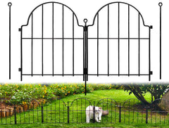 Blingluck front overview showing full arched fence and clean border benefit