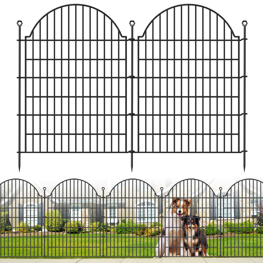 blingluck assembled fence front view showing full panel length and neat border