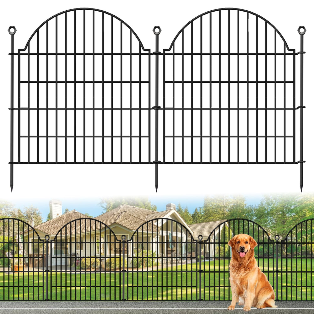 Blingluck front view of full assembled fence showing neat border and curb appeal