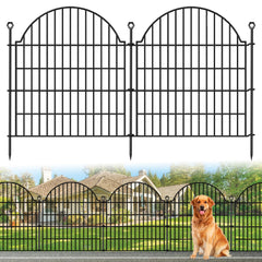 Blingluck front view of full assembled fence showing neat border and curb appeal