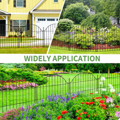 Blingluck fence installed around flower bed protecting plants and defining space
