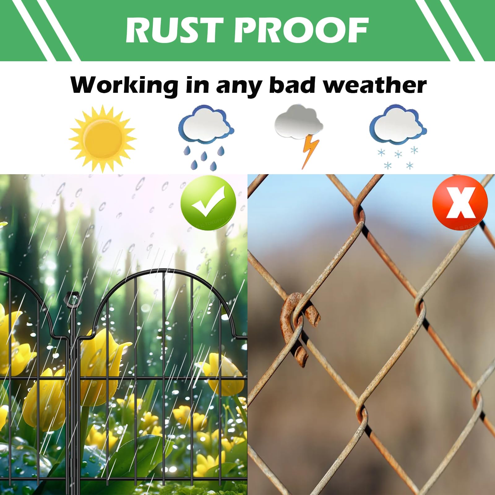 Blingluck installed in garden bed keeping flowers protected and defined