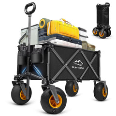 BLINTHAR front view of wagon showing roomy cargo and sturdy frame for easier hauling