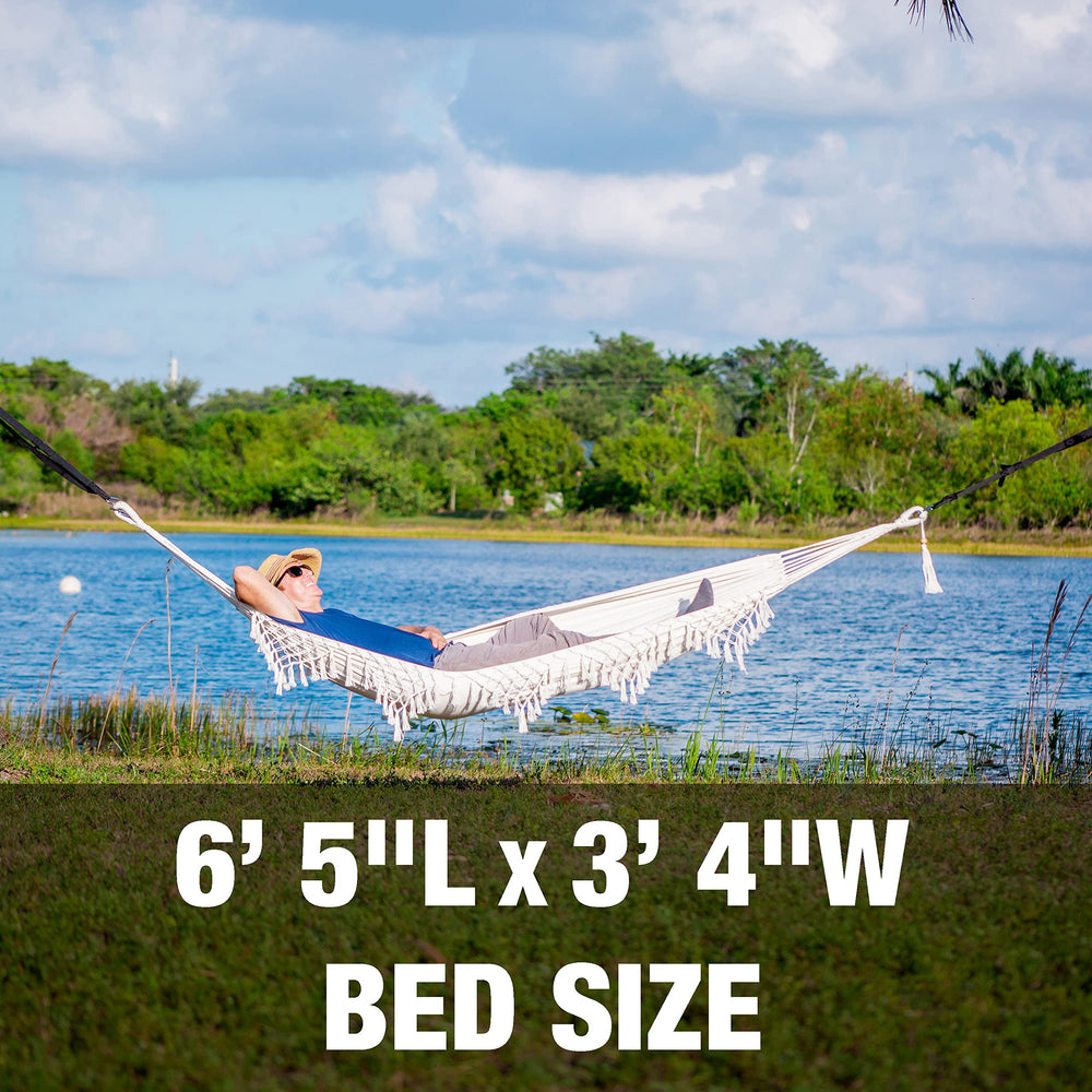 Bliss Hammocks matching drawstring bag packed for travel showing compact portability