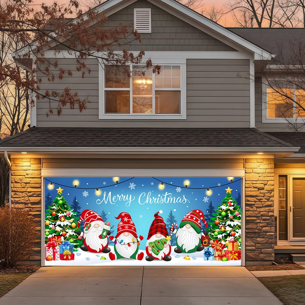 BlissfulTie banner mounted on fence showing versatile outdoor use