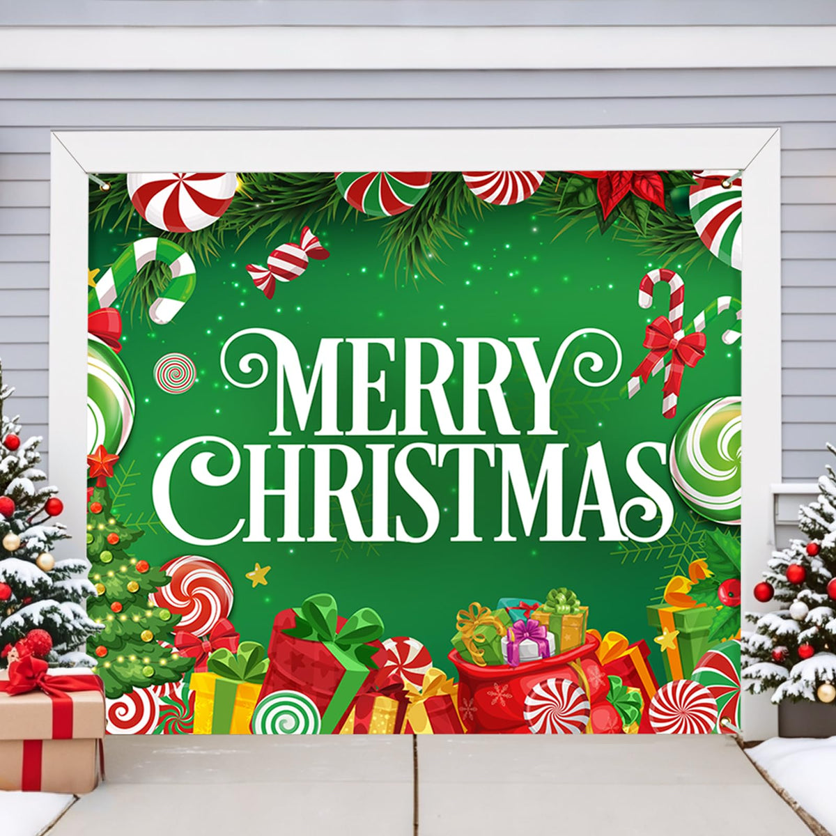 BlissfulTie full front banner showing festive design and curb appeal