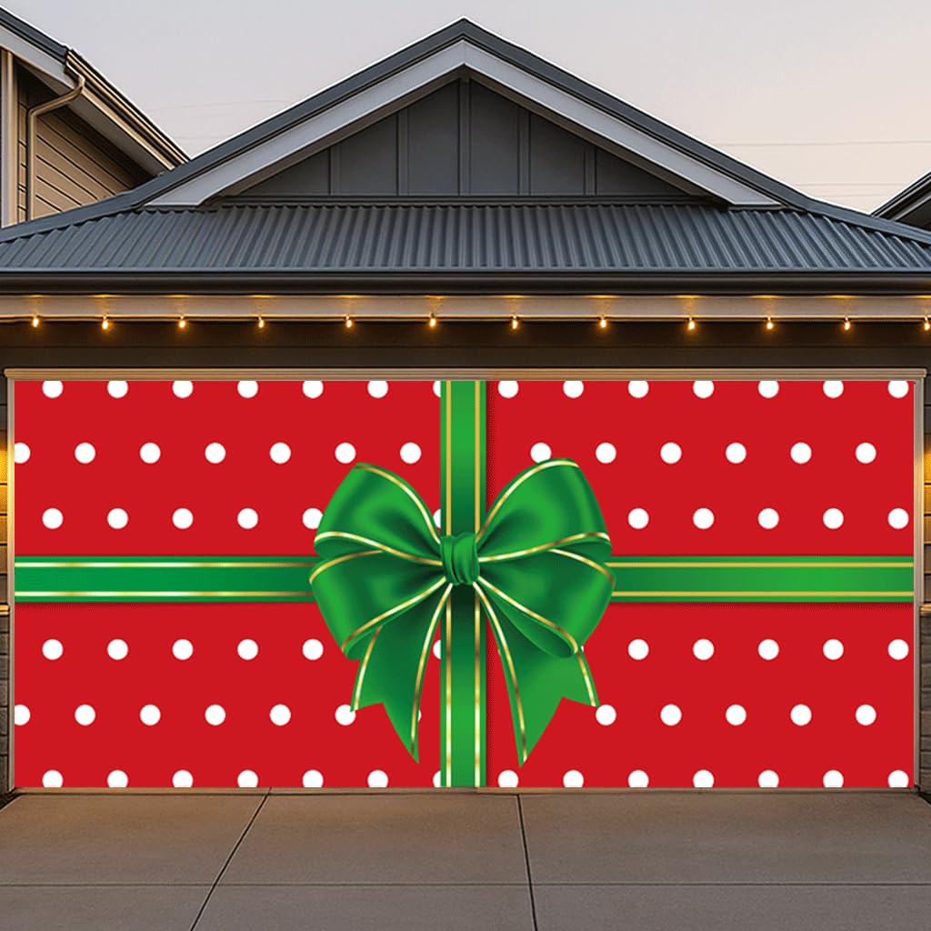 BlissfulTie front view showing red gift box design and festive curb appeal