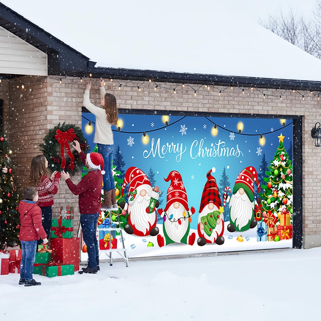 BlissfulTie Christmas gnomes design detail showcasing playful artwork