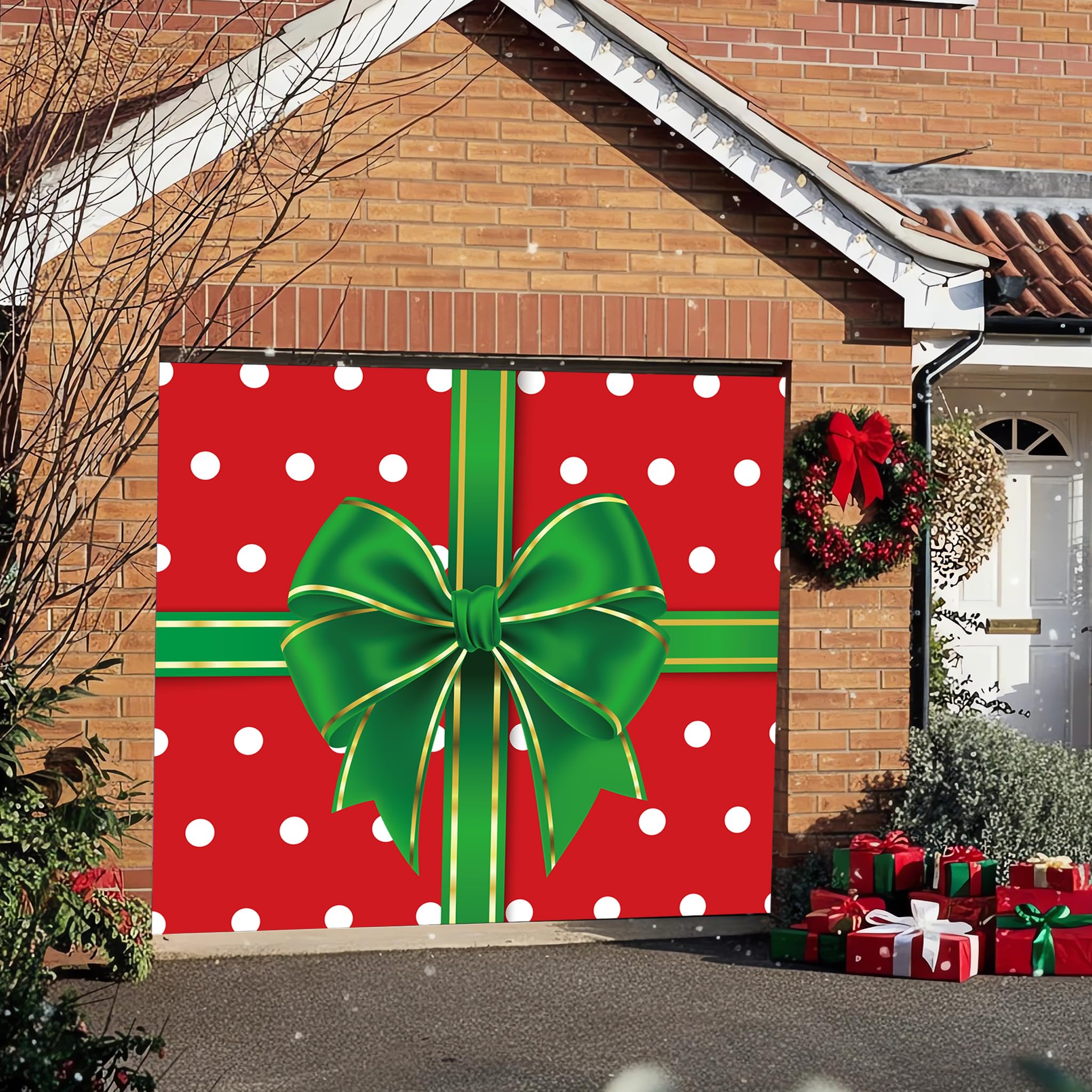BlissfulTie set up indoors as a holiday photo backdrop for parties