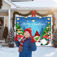 BlissfulTie installed on single garage door demonstrating easy setup and festive transformation