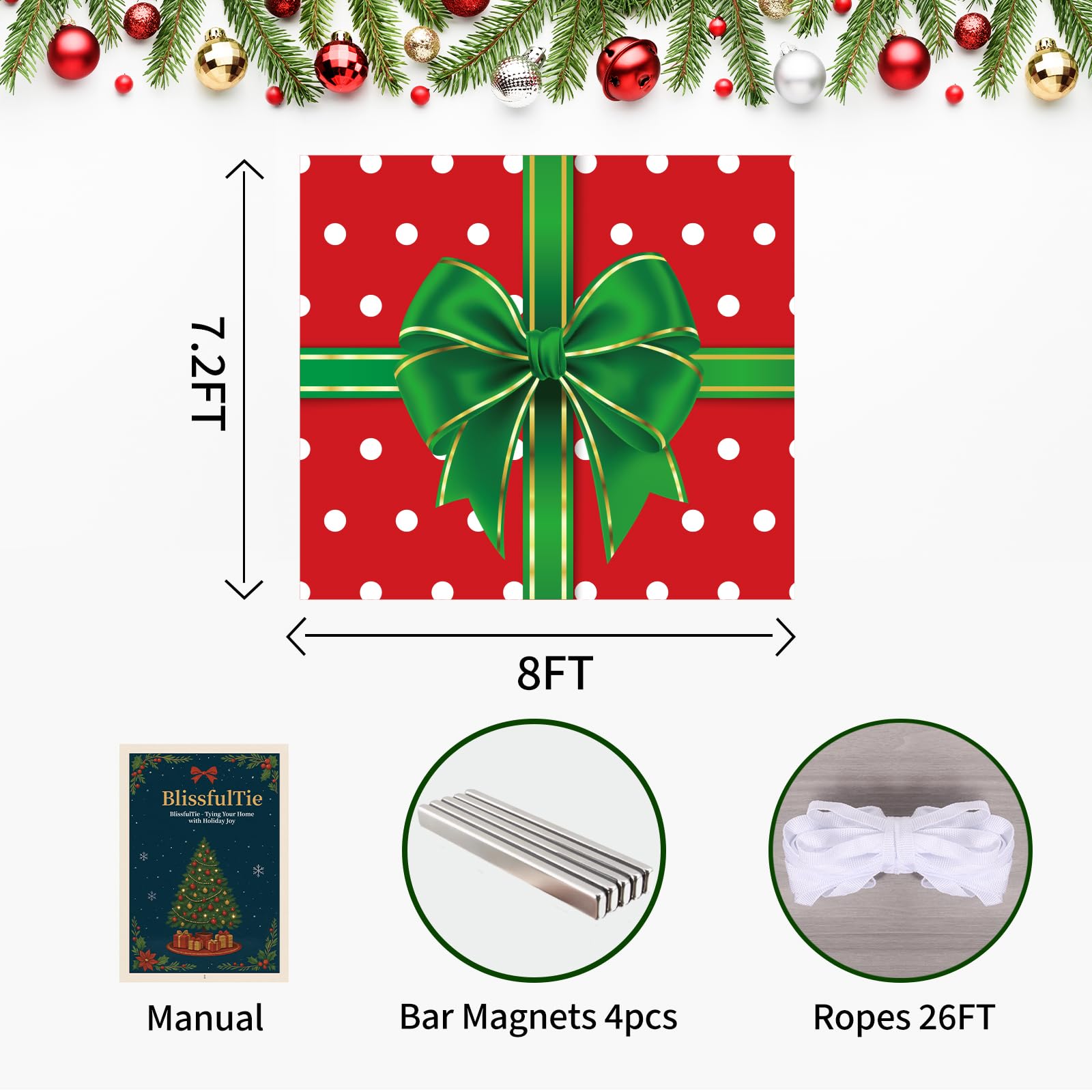 BlissfulTie bar magnet attaching cover to metal garage door for secure hold