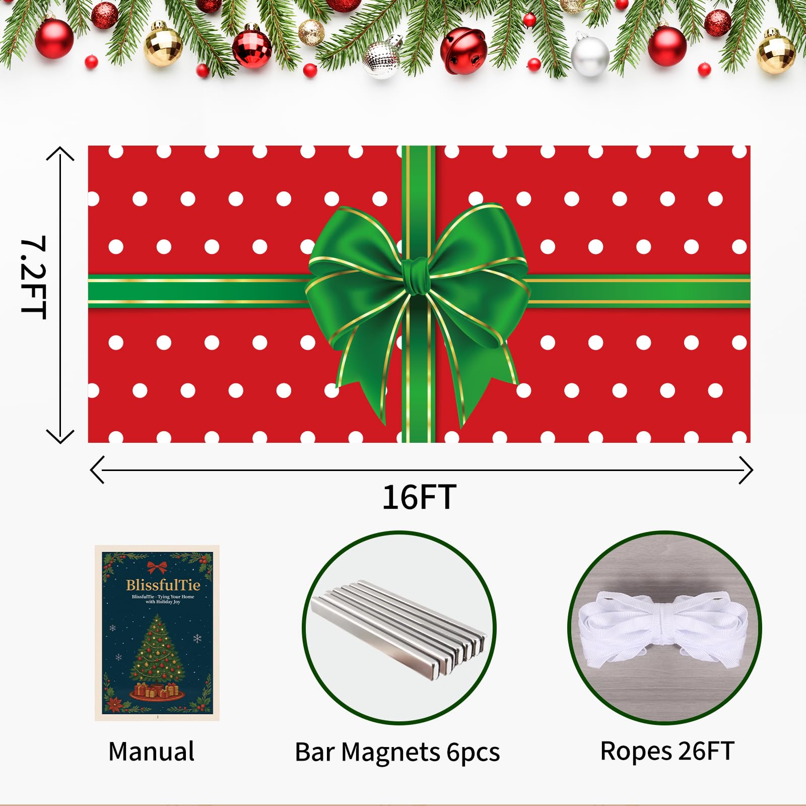 BlissfulTie magnets and ropes close-up showing secure double-attachment system