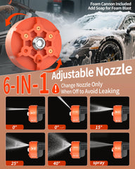 Blissthrill 23ft elastic hose stretched to show extended reach for yards and driveways