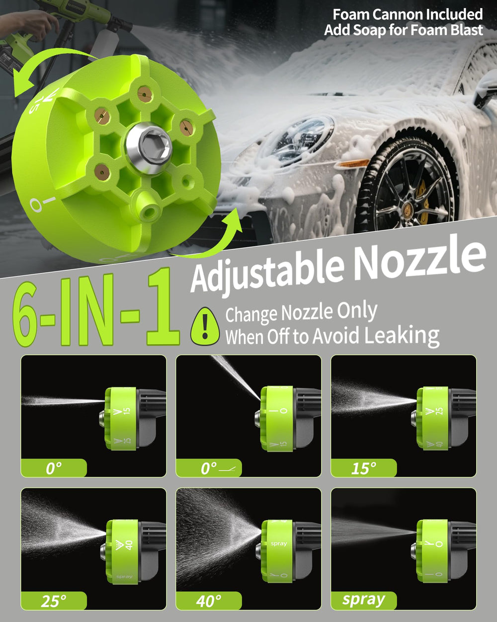 Blissthrill 23ft hose and multiple connectors laid out for versatile hookups