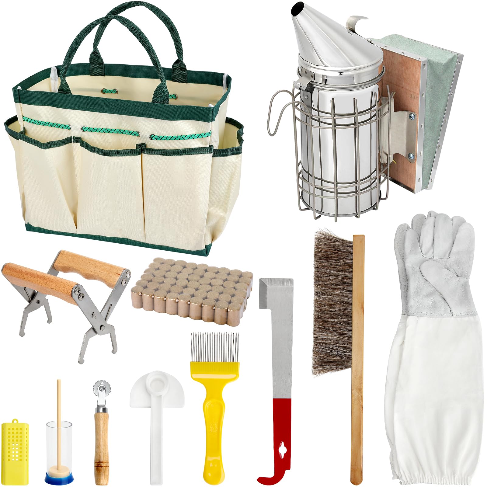 Blisstime front packaging showing full 12-piece beekeeping kit and benefits